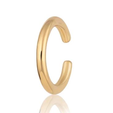 Scream Pretty | Slim Plain Single Ear Cuff | Available in 18k Gold or Rhodium Plated Silver