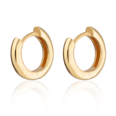 Scream Pretty | Huggie Hoop Earrings | Available in 18k Gold or Rhodium Plated Silver