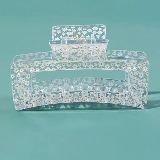 Hair Claw | Daisy Pattern