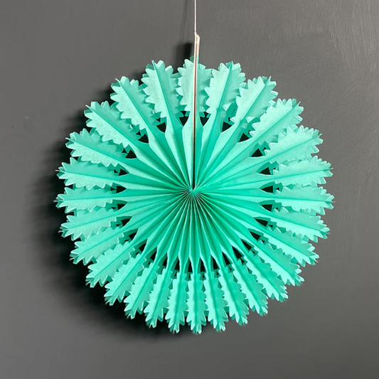 Petra Bose | Paper Fan | Turquoise