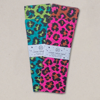 Petra Bose | Luxury Leopard Print Tissue Paper | Apple & Jade