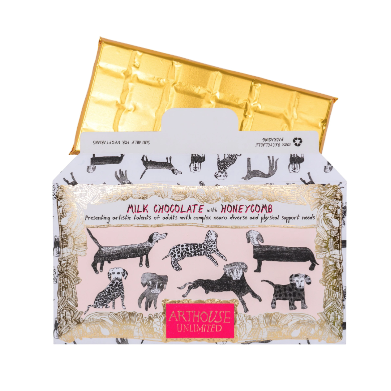 Arthouse Unlimited | Milk Chocolate Bar with Honeycomb