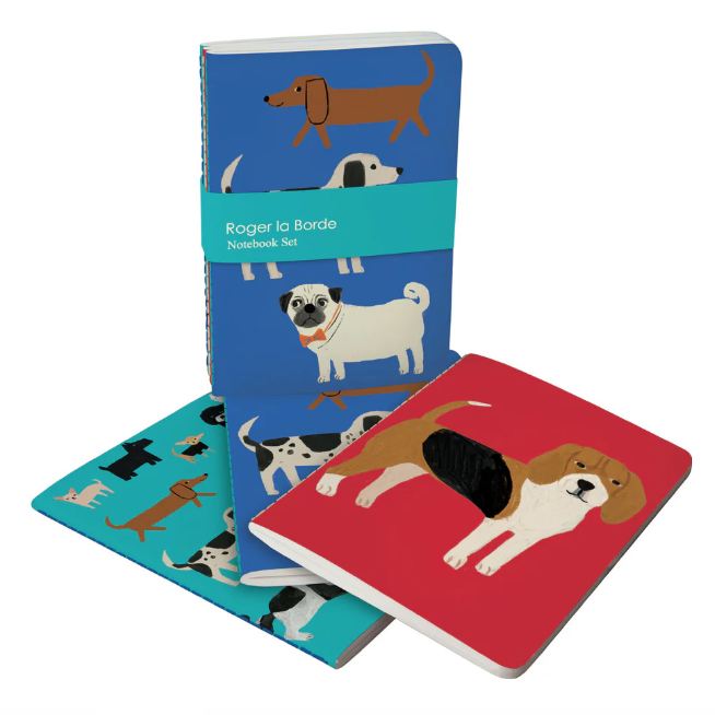 Roger La Borde | Set of 3 A6 Notebooks | Shaggy Dogs