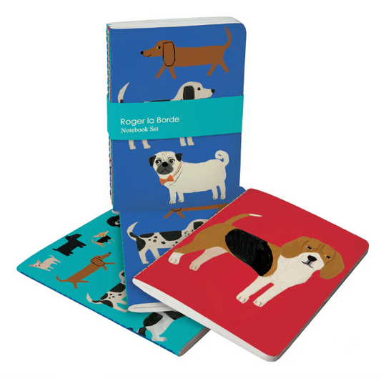 Roger La Borde | Set of 3 A6 Notebooks | Shaggy Dogs