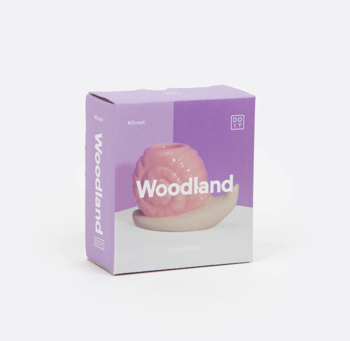 DOIY | Candle Holder | Woodland Pink Snail