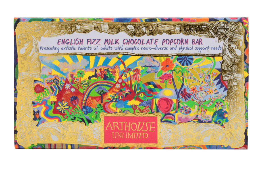 Arthouse Unlimited | English Fizz Milk Chocolate Popcorn Bar