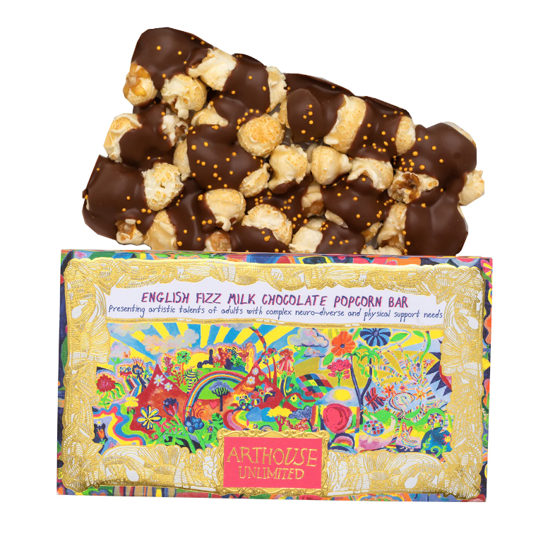 Arthouse Unlimited | English Fizz Milk Chocolate Popcorn Bar