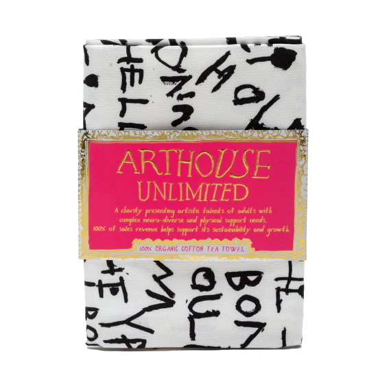 Arthouse Unlimited | 100% Organic Cotton Tea Towel | Hello, Hello