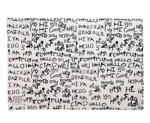 Arthouse Unlimited | 100% Organic Cotton Tea Towel | Hello, Hello