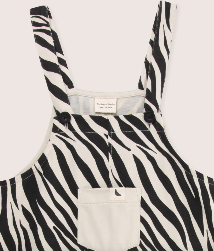 Turtledove London | Zebra Skin Dungaree