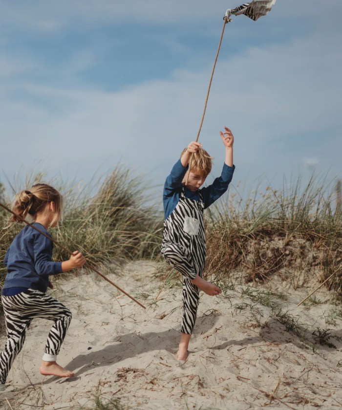 Turtledove London | Zebra Skin Dungaree