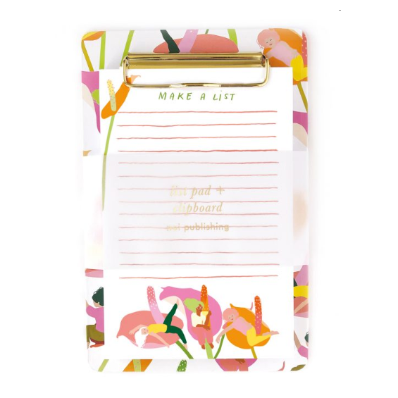 Noi Publishing | List Pad & Clipboard | Lilly