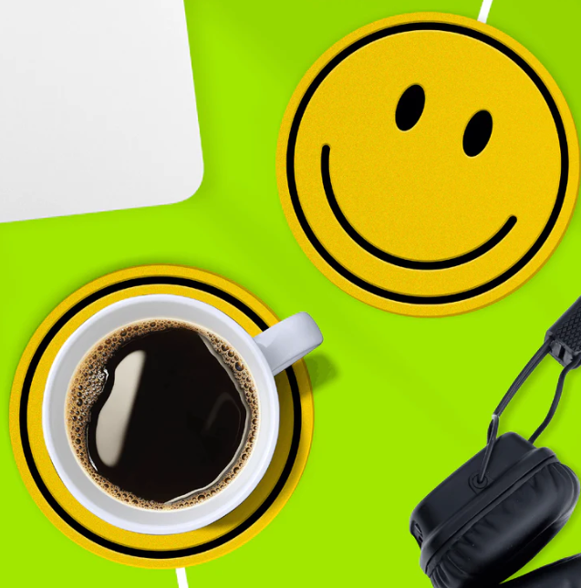 Mustard | USB Mug Warmer | Happy Face