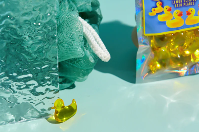 Bare Boutique | Dissolvable Ducks | Lemon Scented Bath Pearls