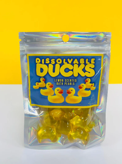 Bare Boutique | Dissolvable Ducks | Lemon Scented Bath Pearls