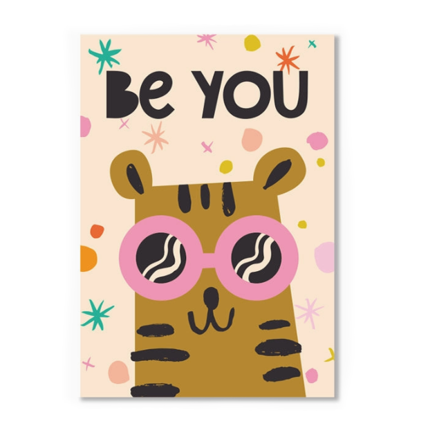 A4 Print | Be You Tiger Kids Bedroom Print