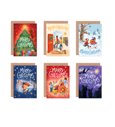 Emily Nash | Christmas Cards Multipack x6 | "A Family Christmas"