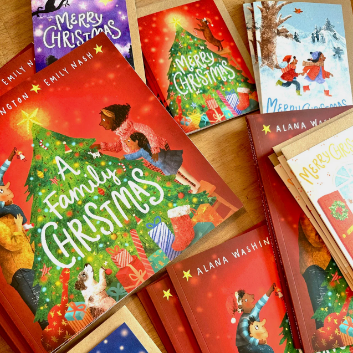 Emily Nash | Christmas Cards Multipack x6 | "A Family Christmas"