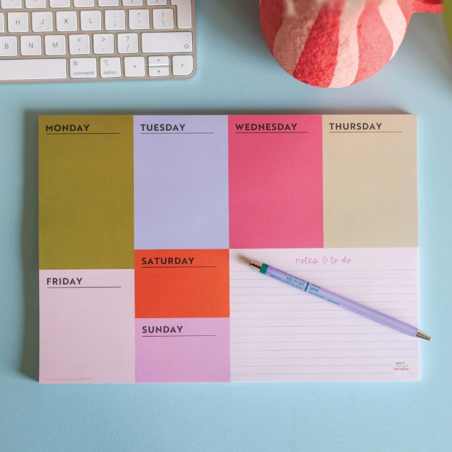 Good Tuesday | A4 Weekly Planner Pad | Block My Life