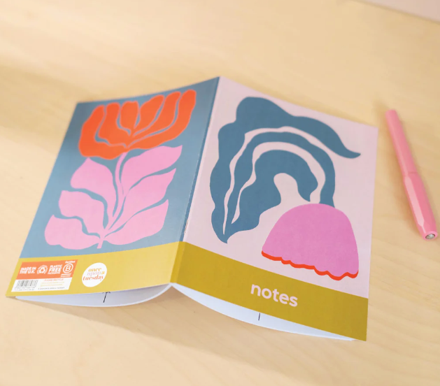 Good Tuesday | A5 Notebook | Curved Fleur