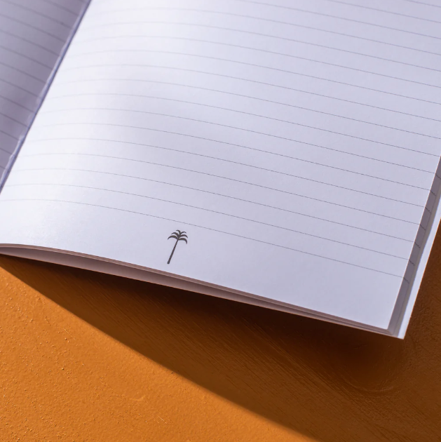 Good Tuesday | A5 Notebook | Peach & Cherry Check