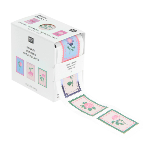 Rico | Paper Poetry | Mini Sticker Roll | La Vie En Rose Stamps