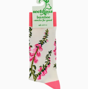 Socktopus | Womens Socks | Fox Gloves Floral