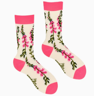 Socktopus | Womens Socks | Fox Gloves Floral