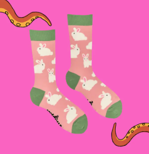 Socktopus | Womens Socks | Fluffy Bunnies