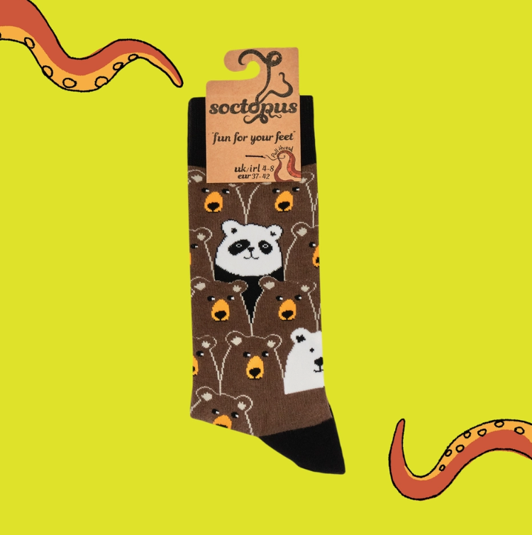 Socktopus | Mens Socks | Bear Hunt