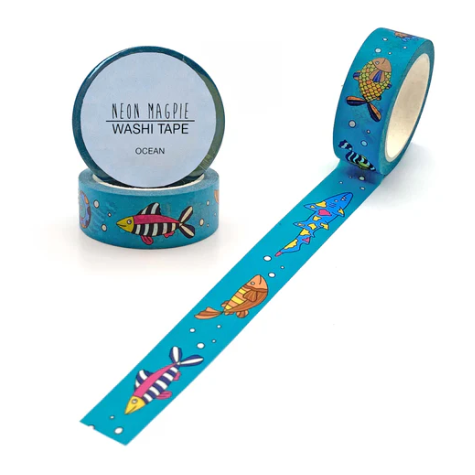 Neon Magpie | Washi Tape | Sardines