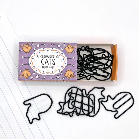 Neon Magpie | Paperclips | A Clowder Of Cats