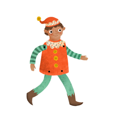 Emily Nash | Split Pin Puppet Card | Christmas Elf