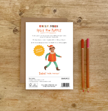 Emily Nash | Split Pin Puppet Card | Christmas Elf