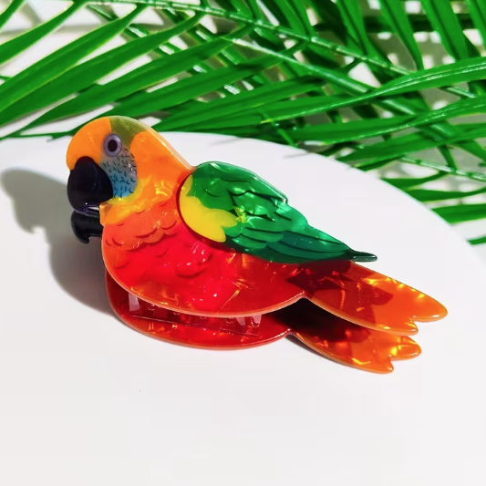Hair Claw | Red Parrot