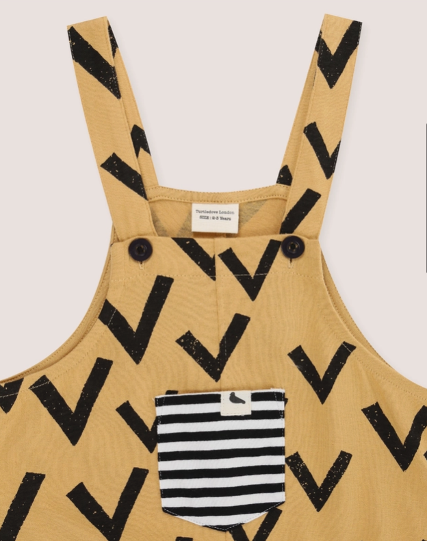 Turtledove London | Birdflight Dungarees | Golden