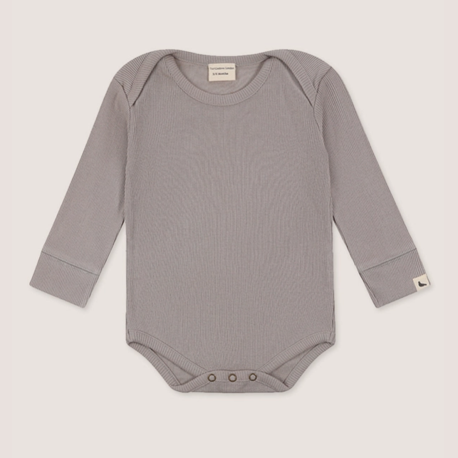 Turtledove London | Rib Bodysuit | Grey