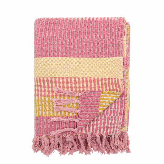 Bloomingville | Blanket / Throw | Isnel Pink