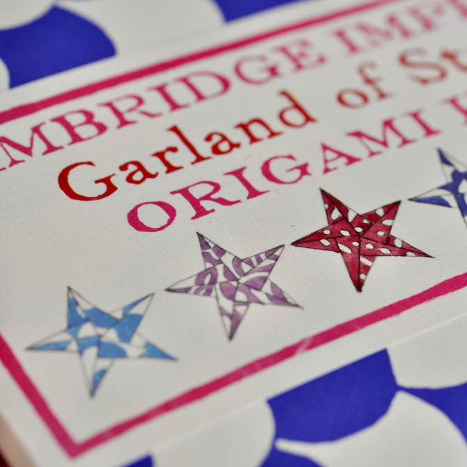 Cambridge Imprint | Garland of Stars | Origami Kit