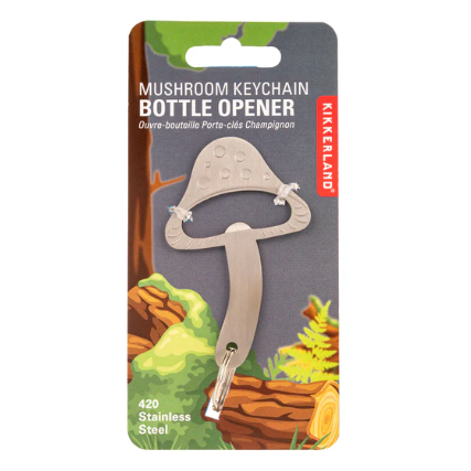 Kikkerland | Mushroom Keychain Bottle Opener