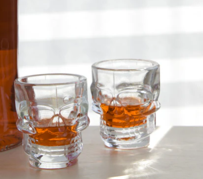 Kikkerland | Skull Shot Glasses (Pack of 4)