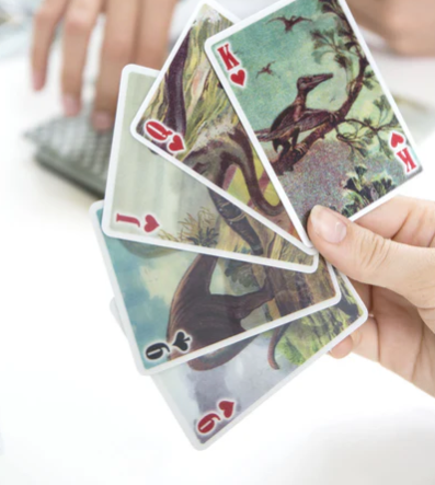 Kikkerland | Dinosaur 3D Playing Cards