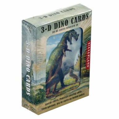 Kikkerland | Dinosaur 3D Playing Cards