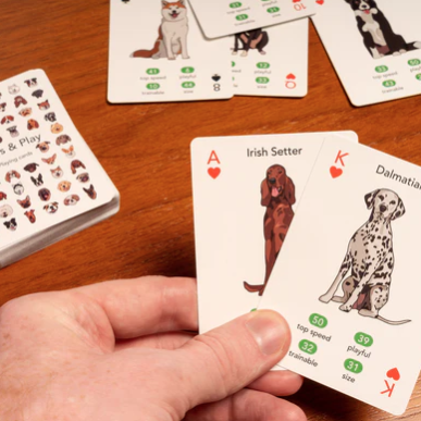 Kikkerland | Paws & Play Playing Cards
