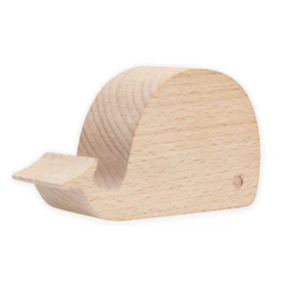 Kikkerland | Beechwood Phone Stand | Whale