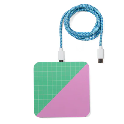 Kikkerland | Inkerie | Wireless Phone Charger | Colour Block