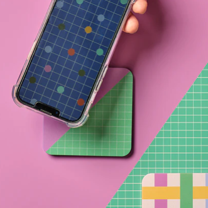 Kikkerland | Inkerie | Wireless Phone Charger | Colour Block