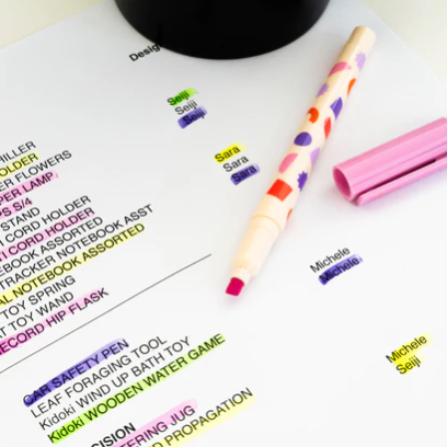 Kikkerland | Inkerie | Erasable Highlighters (Set of 4)