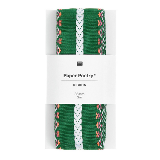 Rico | Paper Poetry | 38mm Chevron Decorative Ribbon