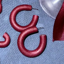 Kalei | Sparkle Hoops | Wine